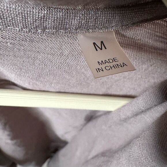 Bagatelle Draped Tie-Front Cardigan Long line Asymmetrical LagenLook medium - Picture 9 of 9